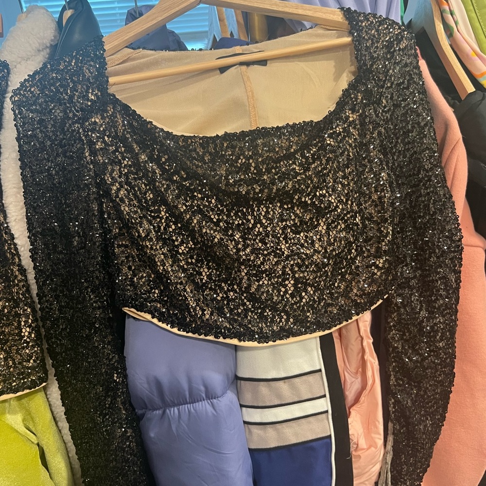 Revolve X Michael Costello Sequin Top - image 3